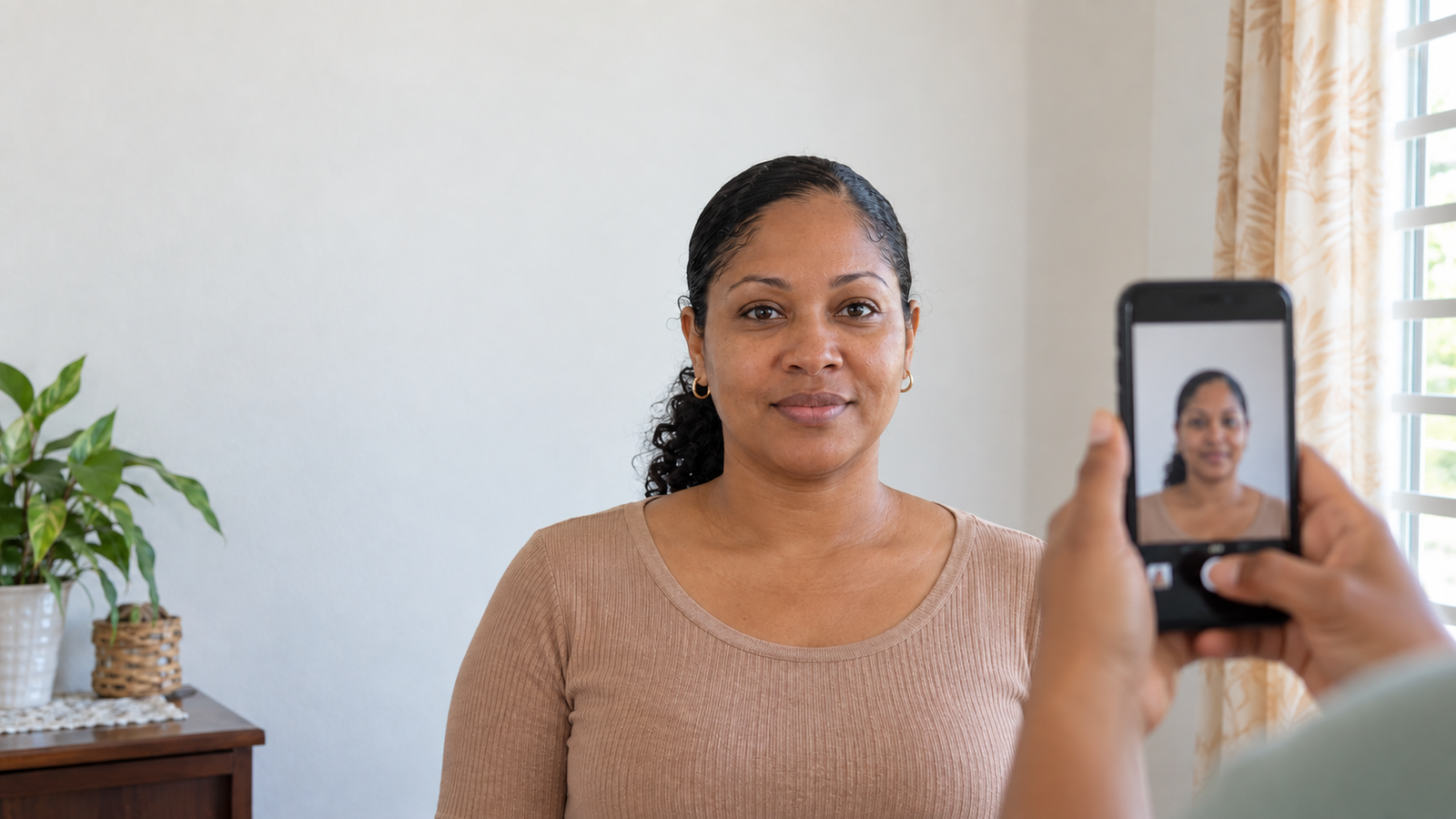 Preparing a driver's licence photo for online submission in Trinidad and Tobago